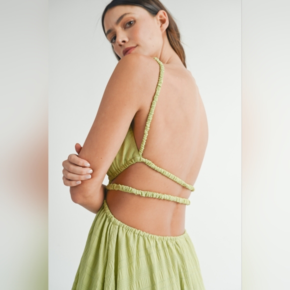 MABLE Cutout Waist Backless Maxi Dress - Picture 4 of 6